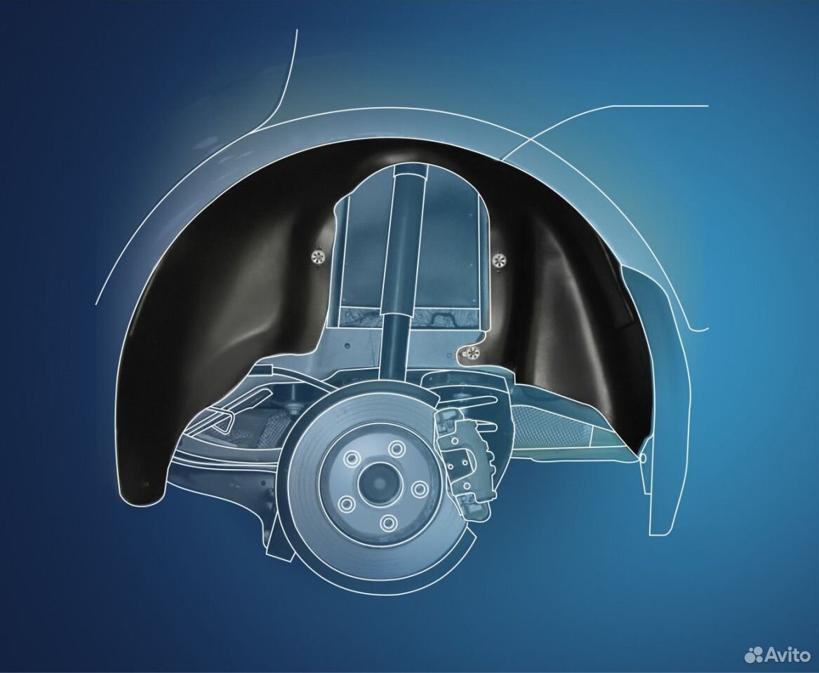 Подкрылки задние на geely MK Cross