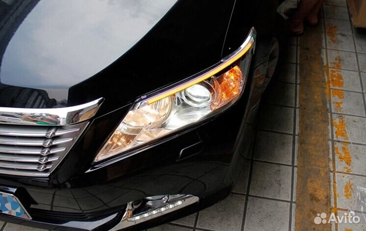 Светодиодные реснички на фары Toyota Camry