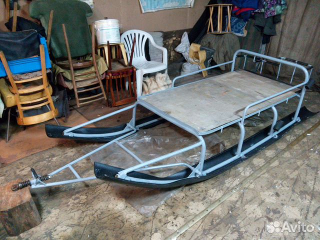 Сани для снегохода своими руками из пластиковых труб - фото