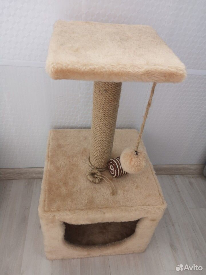 Домик для кошки(кота) с когтеточкой купить на Зозу.ру - фотография № 2