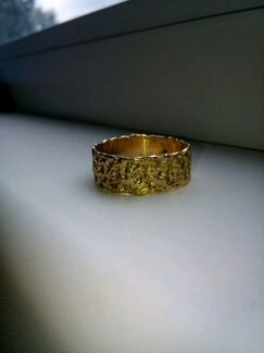 Старинное кольцо из самородного золота