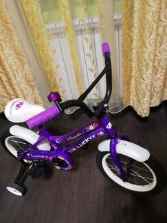 Детский велосипед фиолетовый