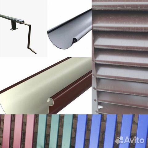 Багетный станок для желоба водостока и штакетник з