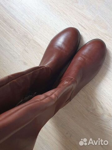 Сапоги. Нат.кожа.зима. стелька 26,5, на шир.голен