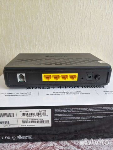 Adsl2+ роутер маршрутизатор DSL-2540U