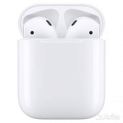 Apple AirPods 2 с зарядным футляром MV7N2, белый