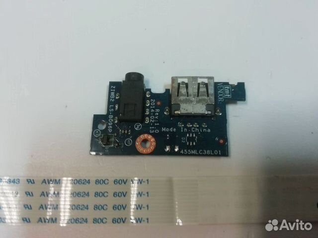 Плата с USB и audio разъемом для Lenovo B50-30