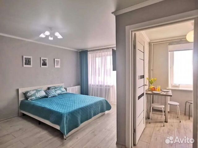

1-к. квартира, 34 м², 2 кровати