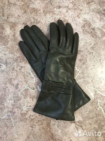 Перчатки женские кожаные новые