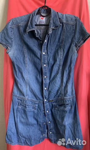 Джинсовый халат