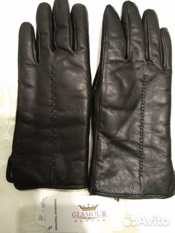 Кожанные женские перчатки