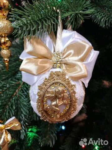 Новогодние шары на ёлку ручной работы