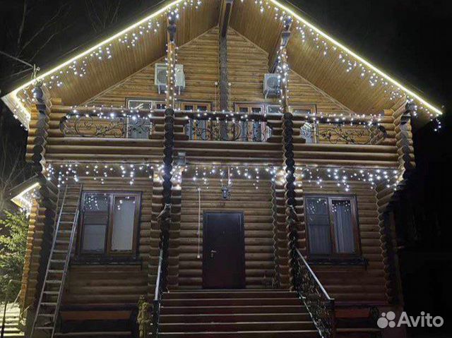 Гирлянда уличная бахрома 3,5,6,12,20,25 метров