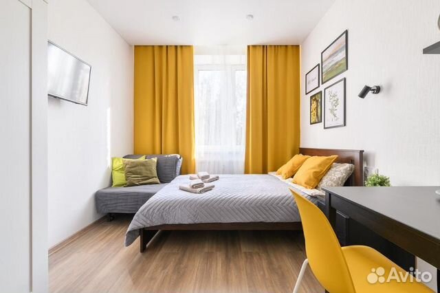 

Квартира-студия, 19 м², 2 кровати