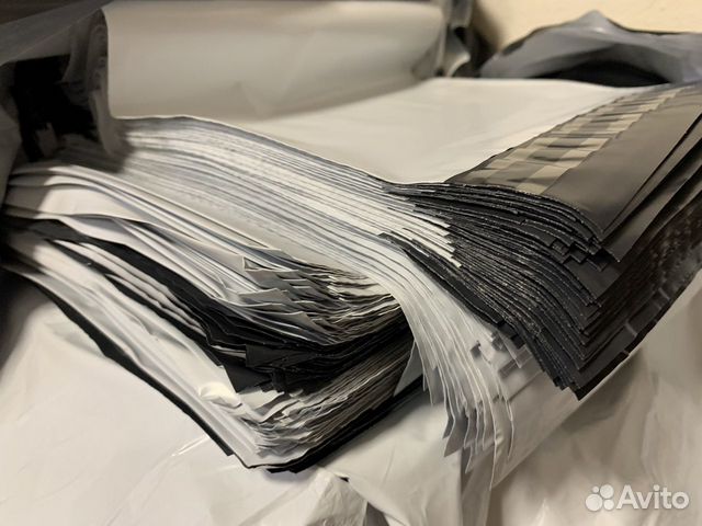 Курьерские пакеты 55 мкм белые без надписей и без