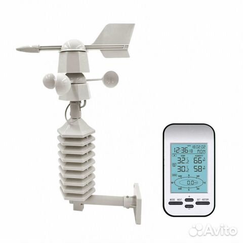 Метеостанция с беспроводным датчиком и ЖК дисплеем