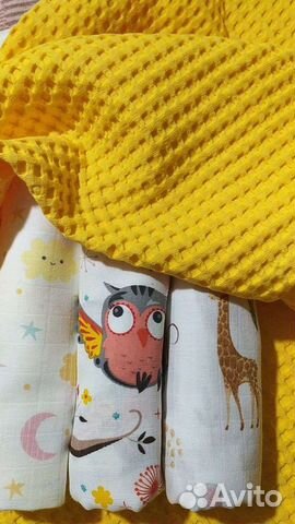 Вафельный плед детский