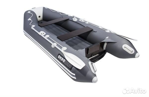Лодка пвх 3200 нднд графит/светло-серый 