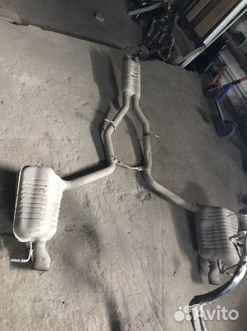 Выхлоп мерседес w218 битурбо cls