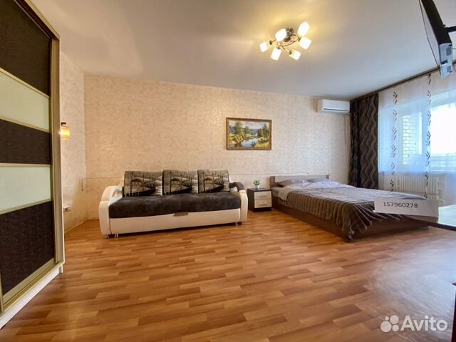 

1-к. квартира, 52,5 м², 2 кровати