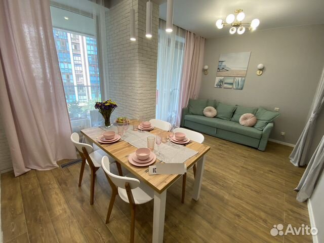 

1-к. квартира, 57 м², 2 кровати