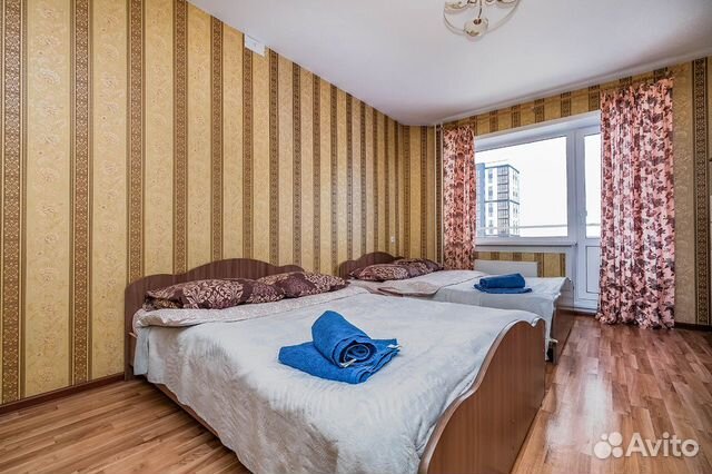 

1-к. квартира, 42 м², 3 кровати