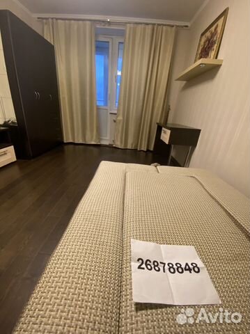

1-к. квартира, 40 м², 2 кровати