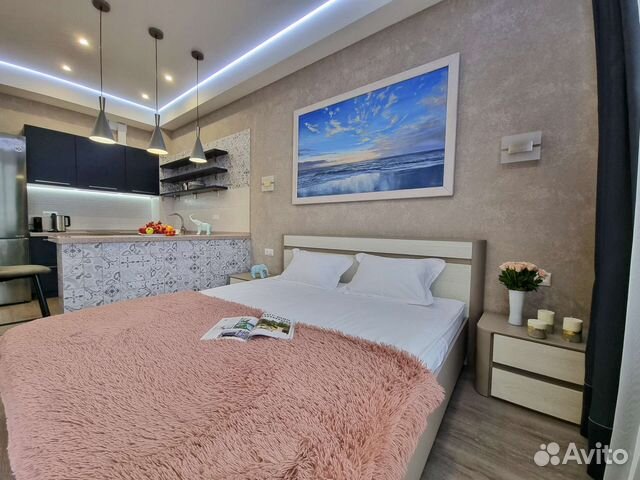 

Квартира-студия, 45 м², 2 кровати