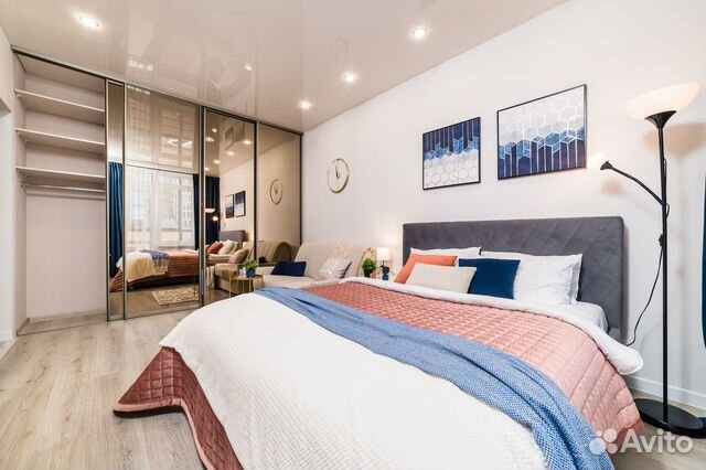 

1-к. квартира, 45 м², 3 кровати