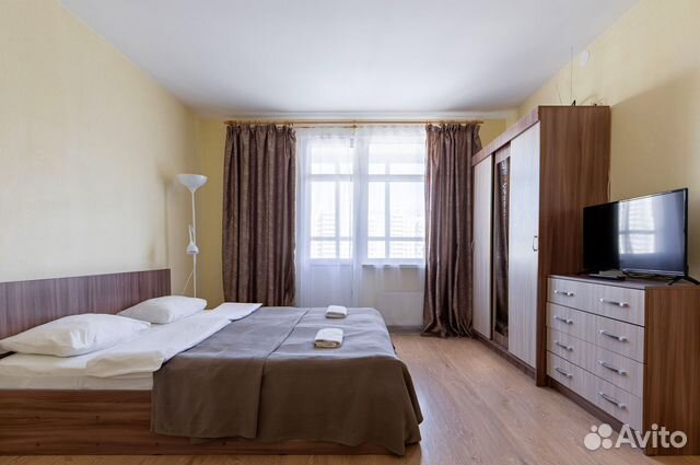 

1-к. квартира, 42 м², 3 кровати