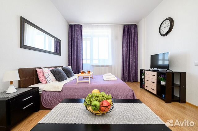 

1-к. квартира, 42 м², 3 кровати