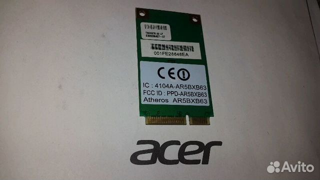 Адаптер WiFi модуль ноутбука Atheros AR5BXB63 Mini
