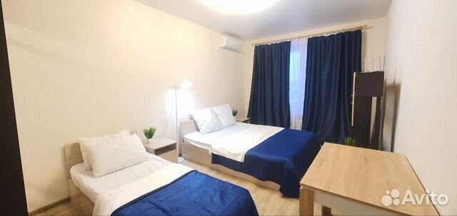 

1-к. квартира, 55 м², 3 кровати