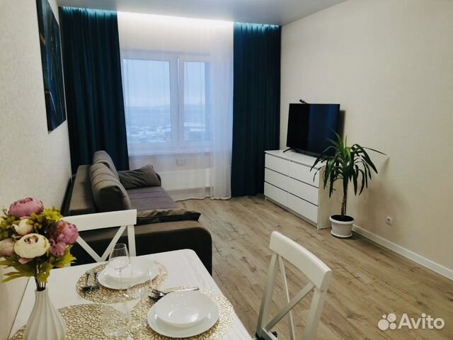 

1-к. квартира, 43 м², 2 кровати