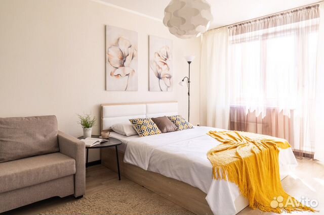 

1-к. квартира, 43 м², 2 кровати