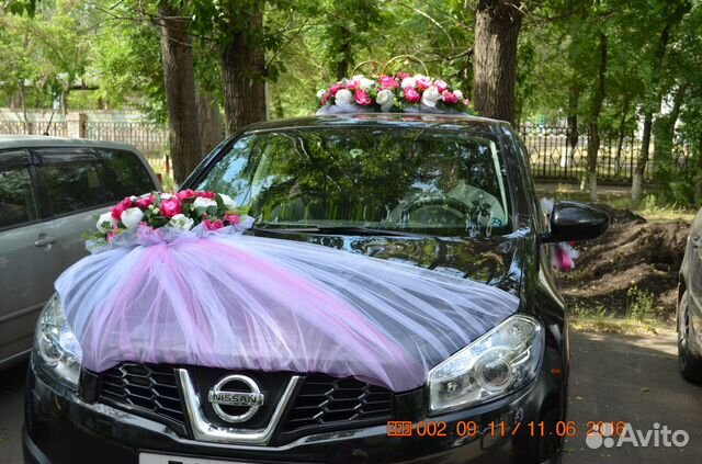 Свадебные украшения на автомобиль