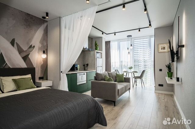

Квартира-студия, 32 м², 1 кровать