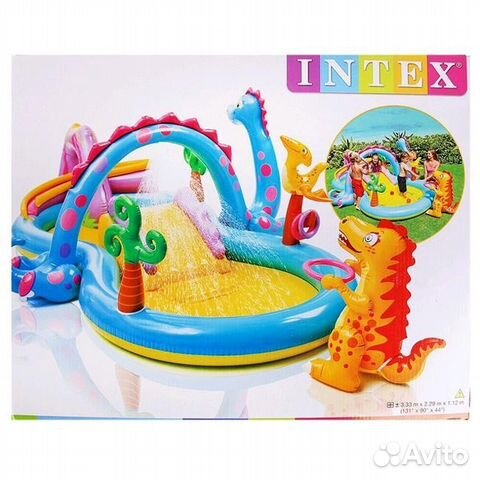 Детский бассейн с горкой