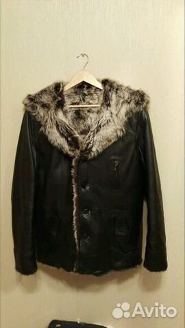Новая кожаная куртка на нат. меху (тоскана). р.52 Новая кожаная куртка на нат. меху (тоскана). р.52