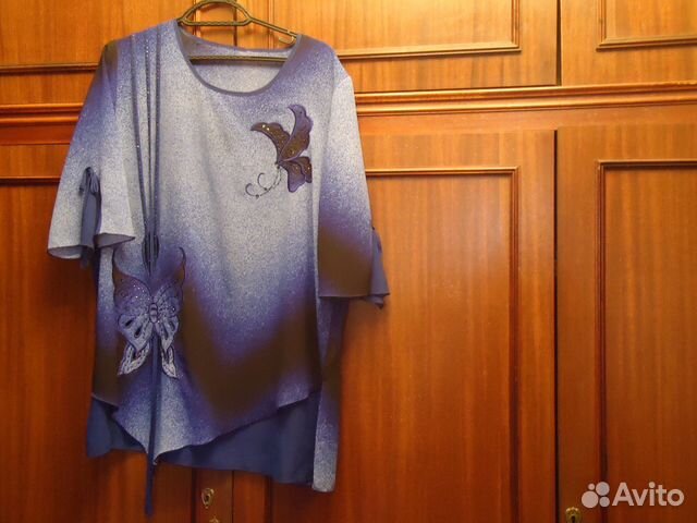 Раз50-52 Блуза с бабочками Раз50-52 Блуза с бабочками