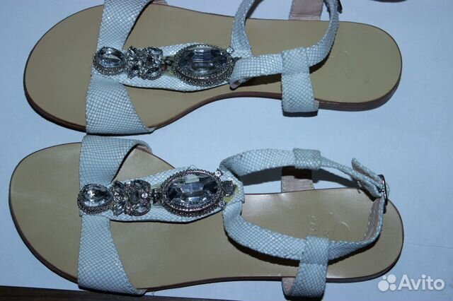 Босоножки santini white С камнями 36,5
