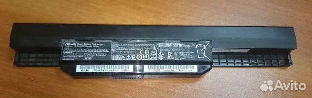 Нерабочий аккумулятор Asus A32-K53, на запчасти