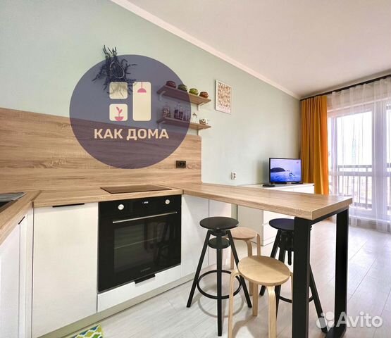 

Квартира-студия, 33 м², 2 кровати