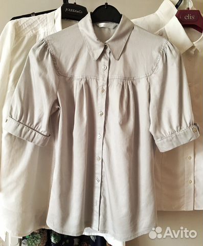 Французская блуза Promod 42 из тонкого хлопка Французская блуза Promod 42 из тонкого хлопка