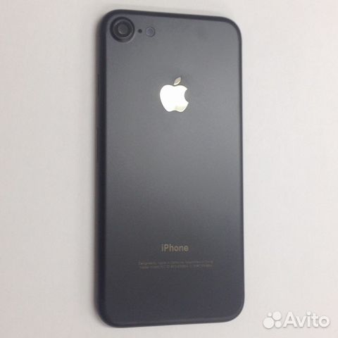 Корпус (крышка) iPhone 7 (чёрный)