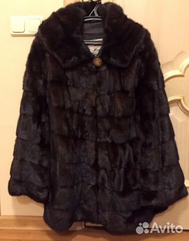 Норковая шуба поперечка размер 46-48 Норковая шуба поперечка размер 46-48