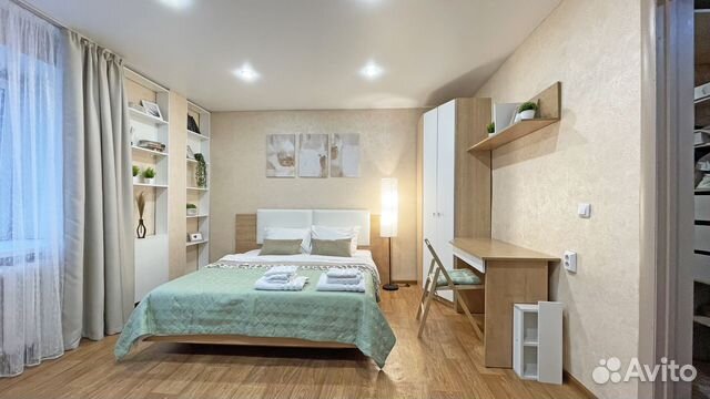 

1-к. квартира, 44 м², 3 кровати