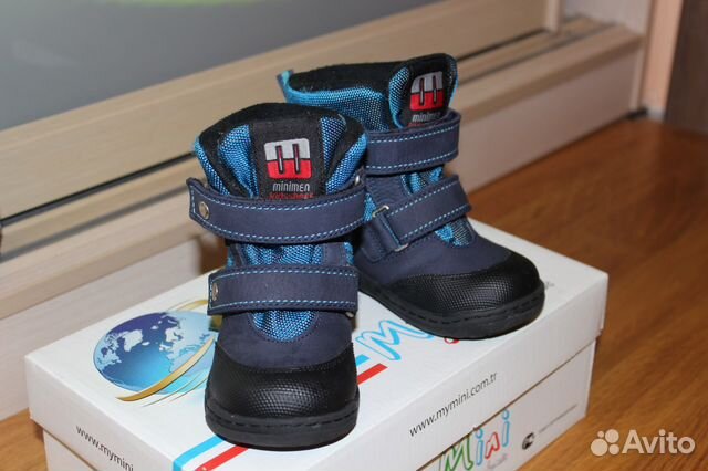 Осенние ботинки для мальчика Minimen синие Осенние ботинки для мальчика Minimen синие
