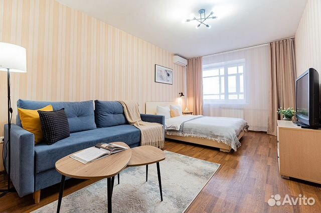 

1-к. квартира, 43 м², 2 кровати