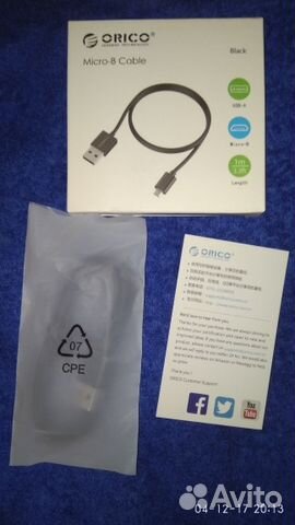 Кабель для зарядки USB - microUSB Orico